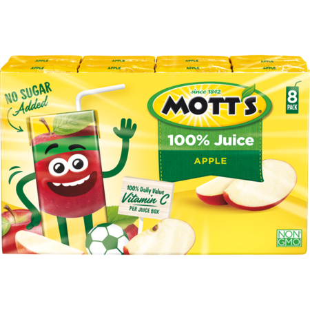 MOTTS Mott's 100% Apple Juice Cup 6.75 oz. Cup, PK32 10003394